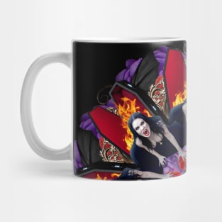 lady vampire mandala Mug